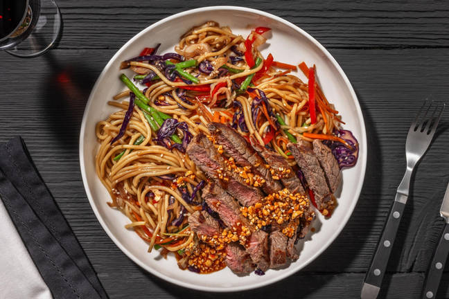 Umami Steak and Noodle Stir-Fry