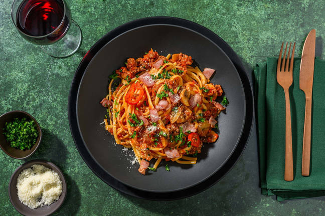 Bison and Bacon Arrabbiata