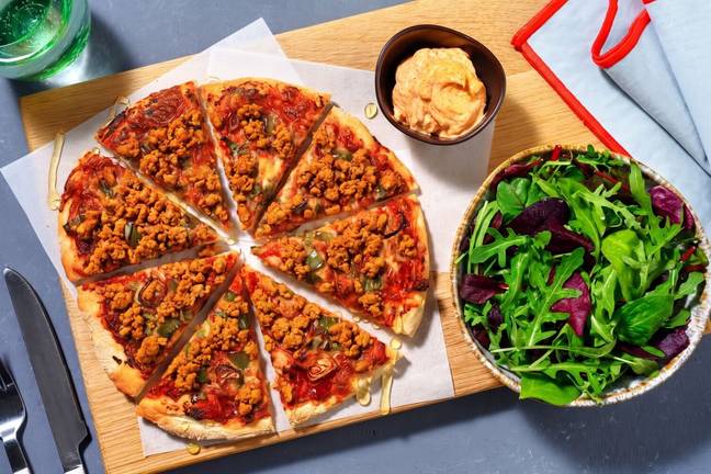 Pizza au chorizo sucrée-salée