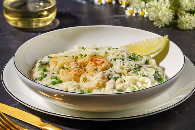 Zesty Scallop Risotto