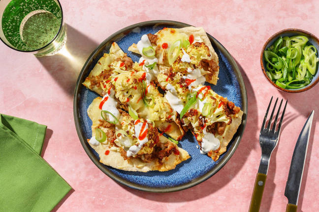 SuperQuick Cheesy Turkey Flatbreads