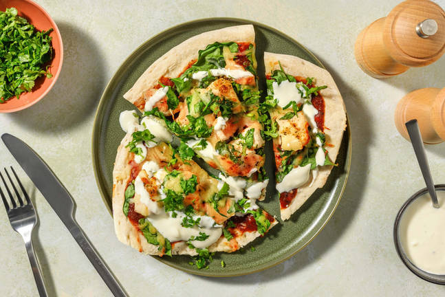 SuperQuick Chipotle Chicken Flatbreads