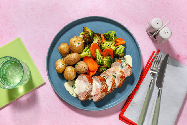 Fläskytterfilé och basilikasås