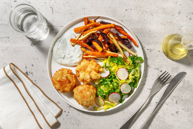 Gyldenstegte fiskefrikadeller