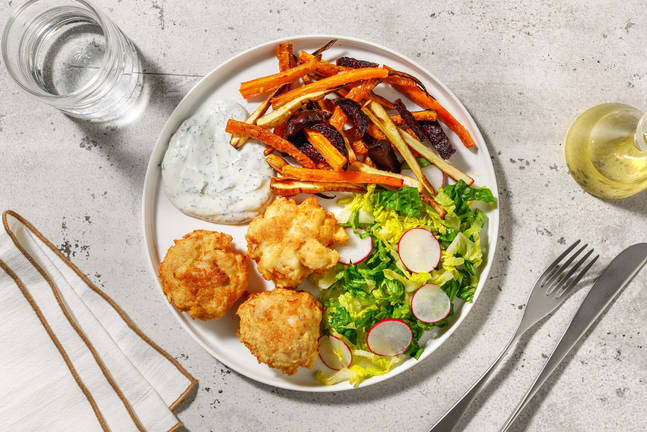 Gyllenstekte fiskekaker