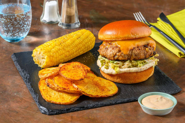 Oklahoma Onion Burger mit Weiderindfleisch