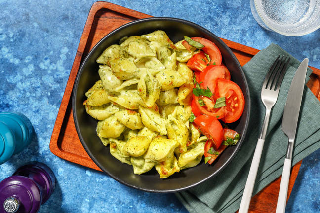 Pâtes au pesto façon mac & cheese