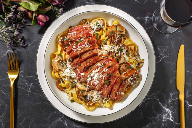 Feines Hüftsteak vom Weiderind auf cremiger Jägersoße