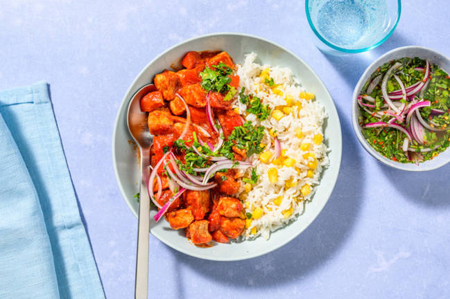 Centralamerikansk fläsk- och grönsaksgryta