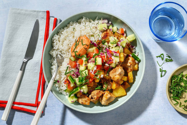 Caribisk inspireret svinekød