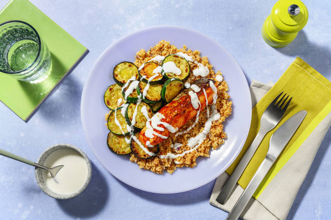 Honey Harissa Glazed Salmon