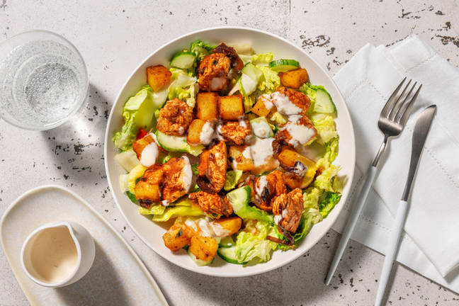 Salade garnie de dinde façon tandoori