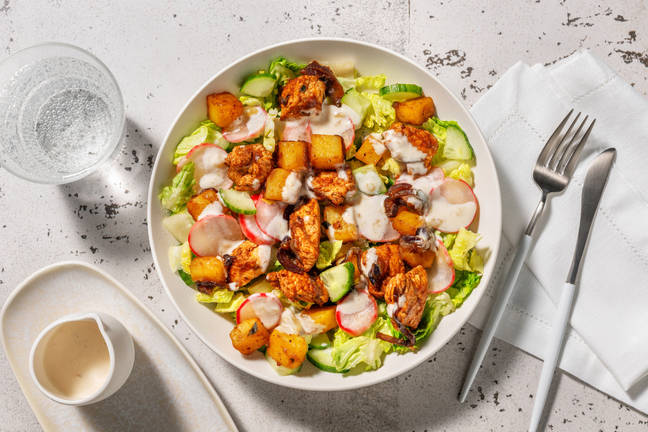 Salade garnie de dinde façon tandoori