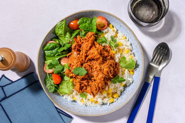 Coconut Jerk Beef Brisket & Corn Rice