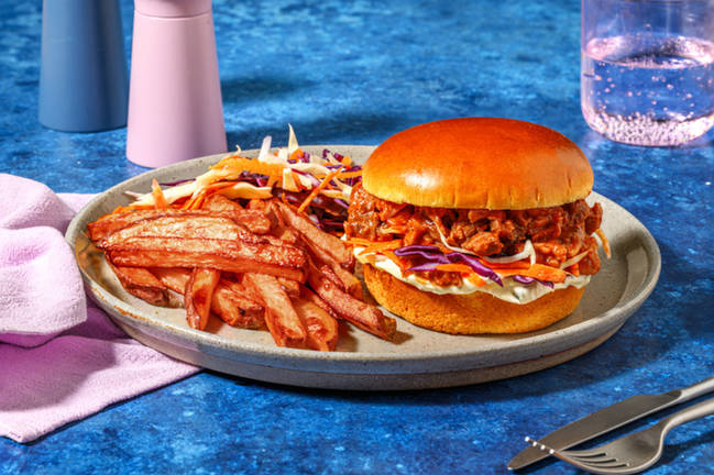 BBQ Beef Brisket & Slaw Burger