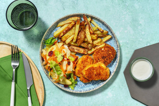 BBQ-panerad halloumi