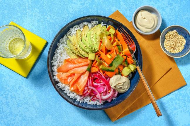Sushibowl med røkelaks