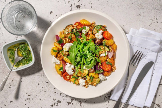 Middelhavsinspireret ovnbagt gnocchi