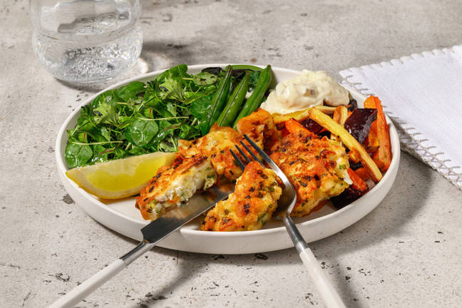 Fiskkakor med gräslök och remoulad