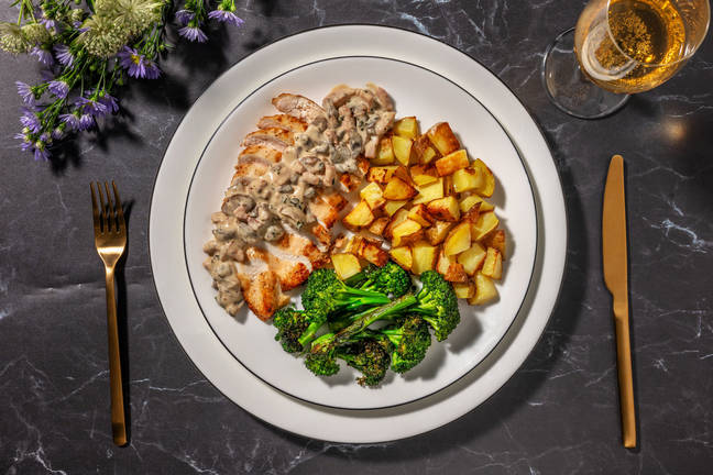 Chicken in Truffle Mushroom Sauce