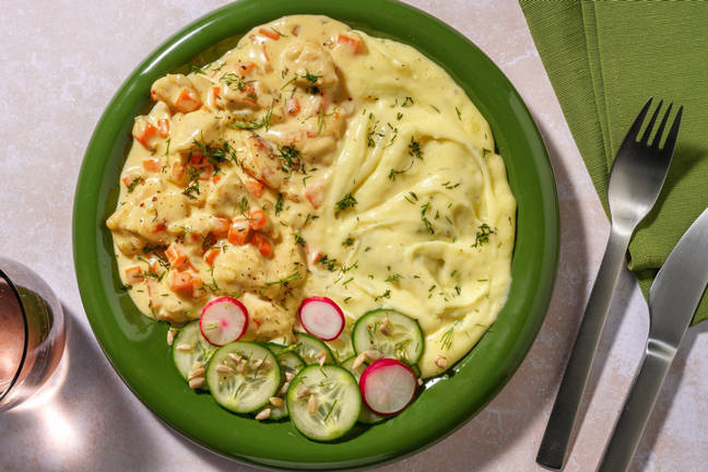 Krämig kyckling- och dillgryta