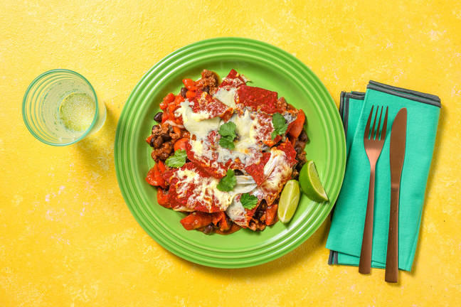 Nachoschotel met rundergehakt en cheddar