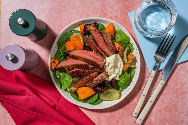 Seared Beef Rump & Root Veggie Toss