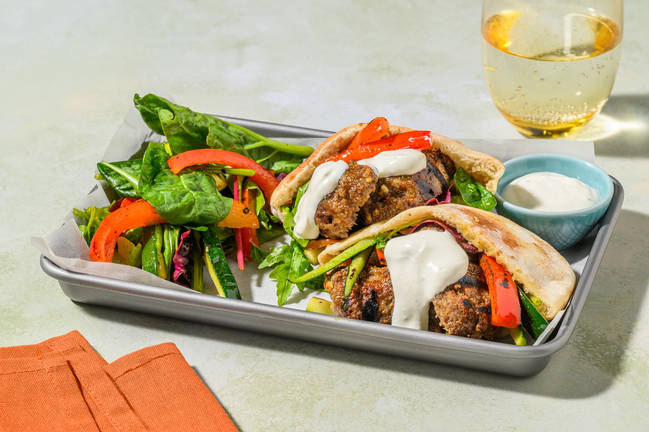Chargrilled Spiced Lamb Kofta Pockets