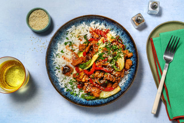 Fiery Sesame Pork Bowls