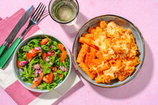 Texmexkryddad mac and cheese-gratäng