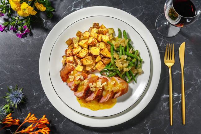 Zarte Entenbrust in fruchtiger Orangensoße 