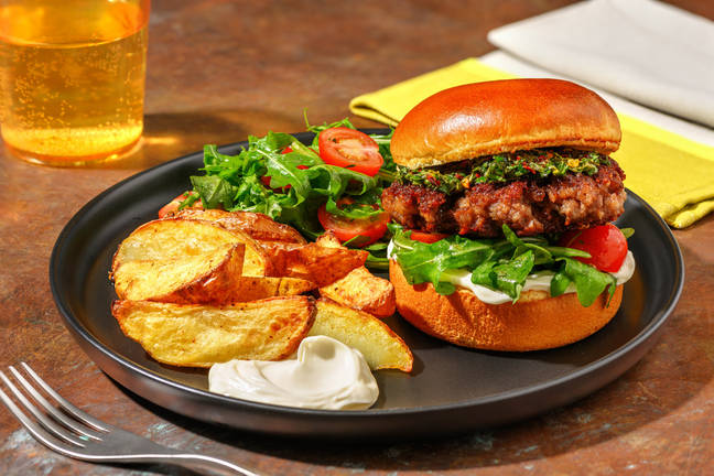 Argentinischer Burger mit Bio-Rinderhack