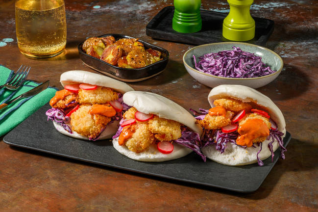 Sweet and Spicy Large King Prawn Bao