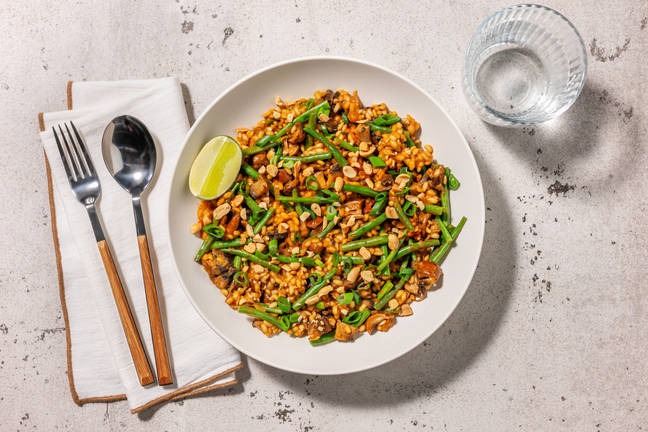 Thai-inspirerad curry- och svamprisotto