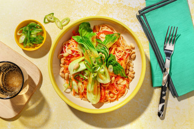 Peanut-Tastic Pak Choi Noodle Salad