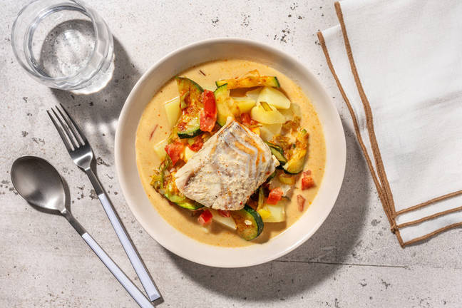 Mijoté de poisson au lait de coco & paprika fumé