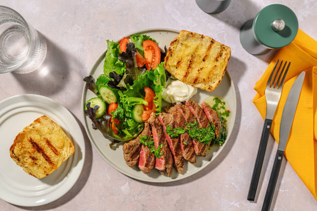 Grilled Beef Steak & Fresh Chimichurri