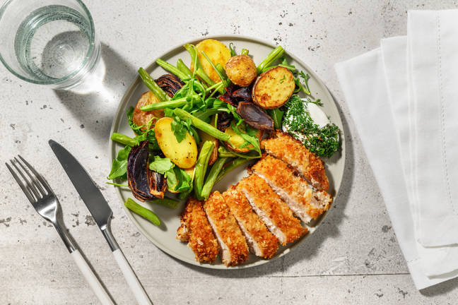 Paneret citronpeber-schnitzel