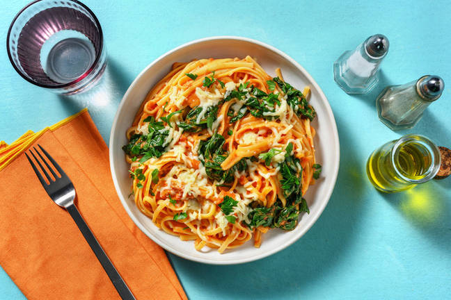 Bacon and Cheese Linguine