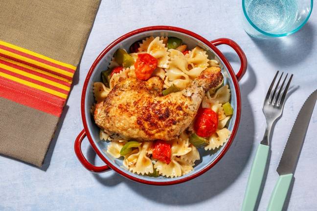 Cuisse de poulet rôtie & tomates confites