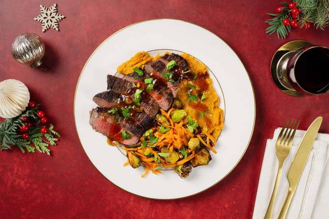 Hirschsteak in Orangen-Teriyaki-Soße