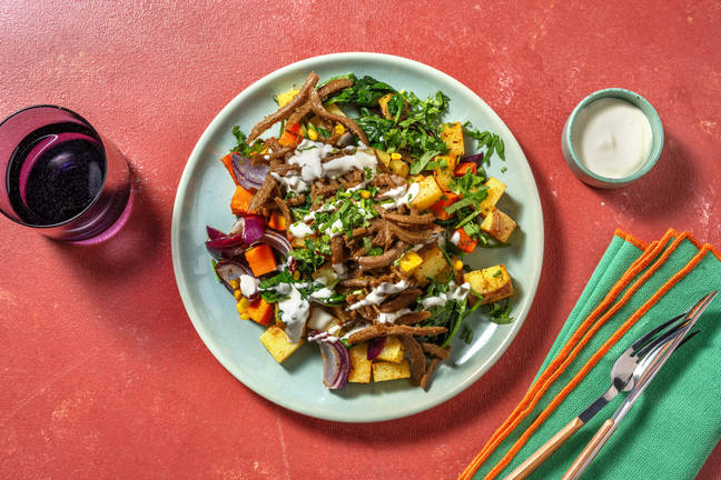 Cajunkrydrede veggiestrimler