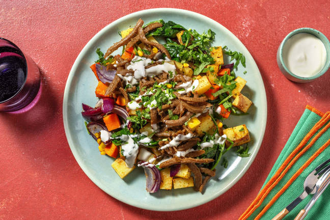 Cajunkrydrede veggiestrimler