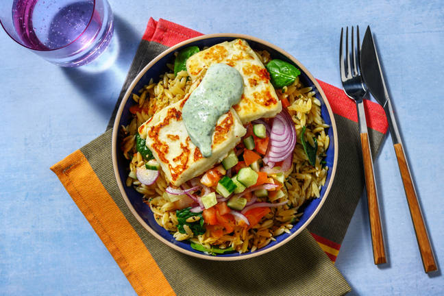 Gresk-inspirert orzosalat