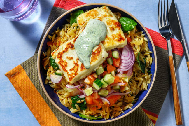 Græsk inspireret orzosalat