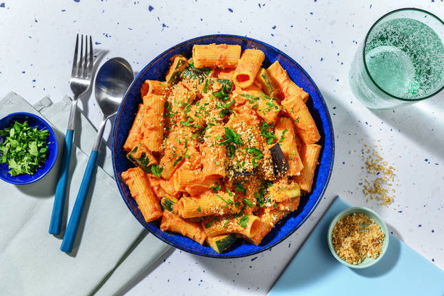 Provencalsk ratatouille-pasta