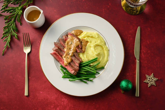Beef Rump in Herby Cream Sauce