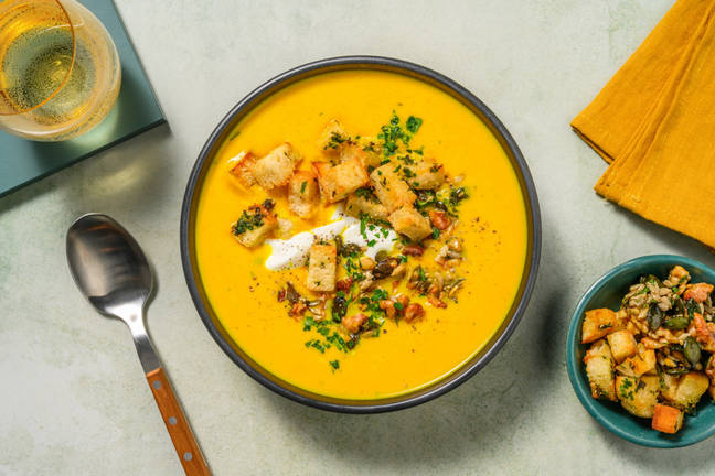 Velouté au potimarron & granola maison