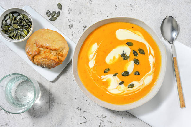 Hartige zoete-aardappelsoep