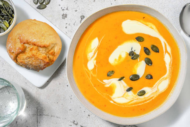 Soupe de poivron et patate douce